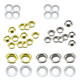 6.5mm Iron Eyelets Grommets with Aluminium Washers (Pack of 50)